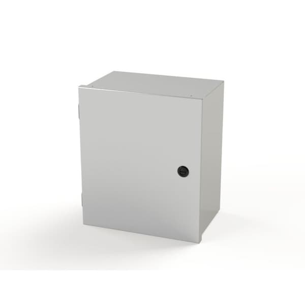 1/4 Turn Latch Electrical Enclosures, 14 in H, 8 in D, 12 in W, NEMA 1, Carbon Steel